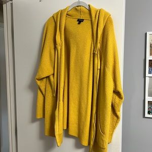 Hooded sweater jacket from Torrid, size 4